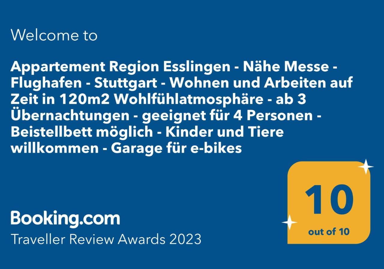 Esslingen Apartment: Long-stay Comfort Near Stuttgart Messe & Airport *
